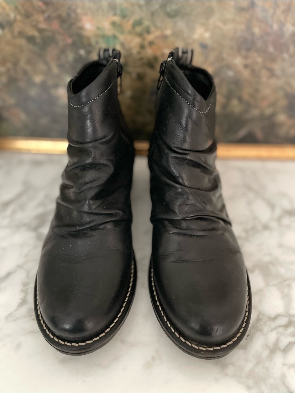 TAOS Ravelle Mid Boot Black Leather Slouchy Womens Size 8-8.5 - Picture 6 of 9